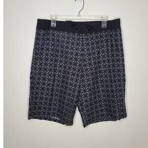 NEW Mossimo Supply Co swim board shorts - black geometric - 32